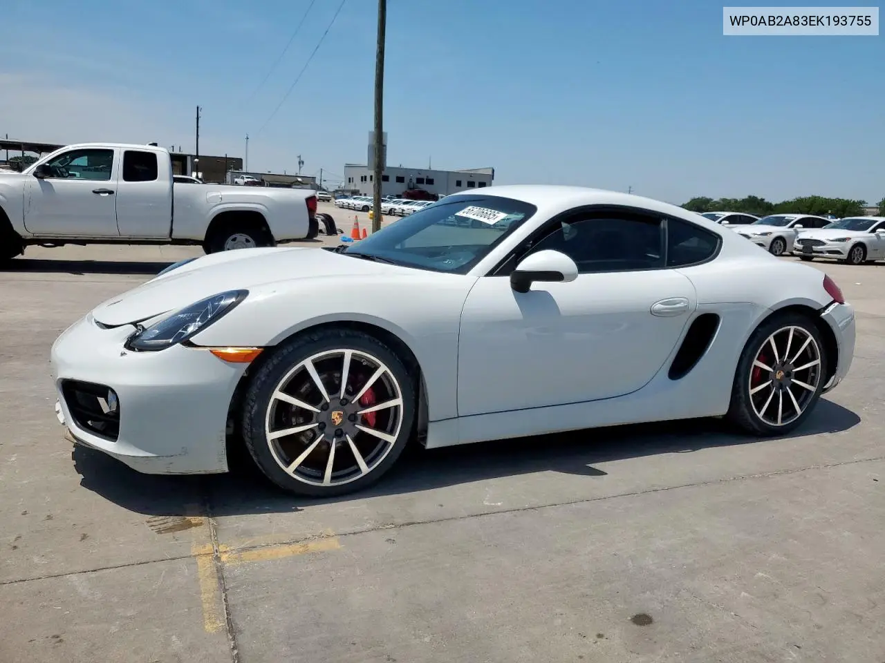 2014 Porsche Cayman S VIN: WP0AB2A83EK193755 Lot: 56706685
