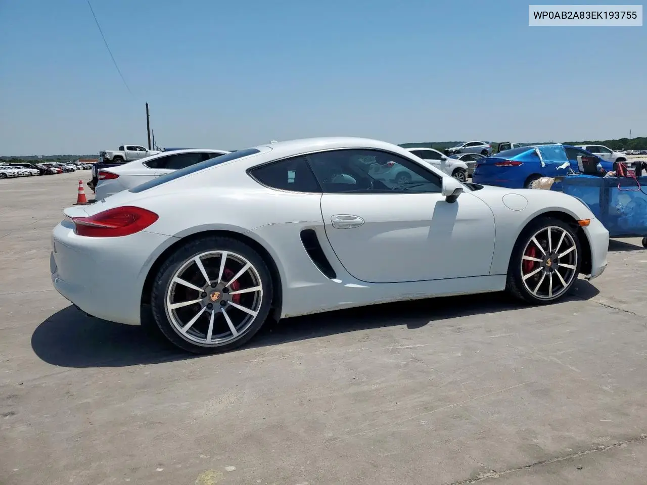 2014 Porsche Cayman S VIN: WP0AB2A83EK193755 Lot: 56706685