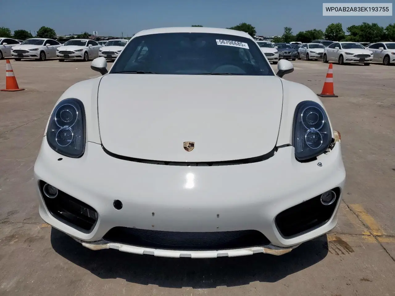 2014 Porsche Cayman S VIN: WP0AB2A83EK193755 Lot: 56706685