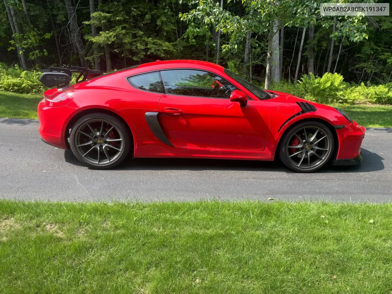 2014 Porsche Cayman S VIN: WP0AB2A80EK191347 Lot: 60422905