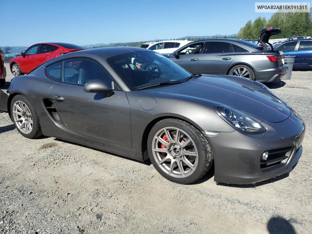 2014 Porsche Cayman S VIN: WP0AB2A81EK191311 Lot: 62830365