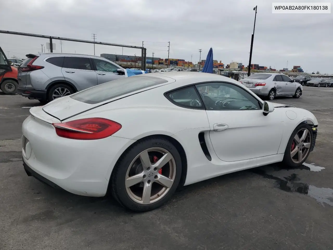 2015 Porsche Cayman S VIN: WP0AB2A80FK180138 Lot: 54368425