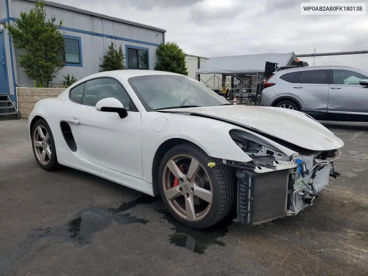2015 Porsche Cayman S VIN: WP0AB2A80FK180138 Lot: 54368425