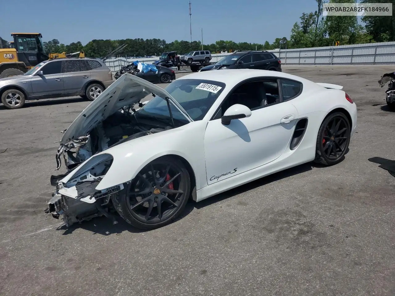2015 Porsche Cayman S VIN: WP0AB2A82FK184966 Lot: 55019115