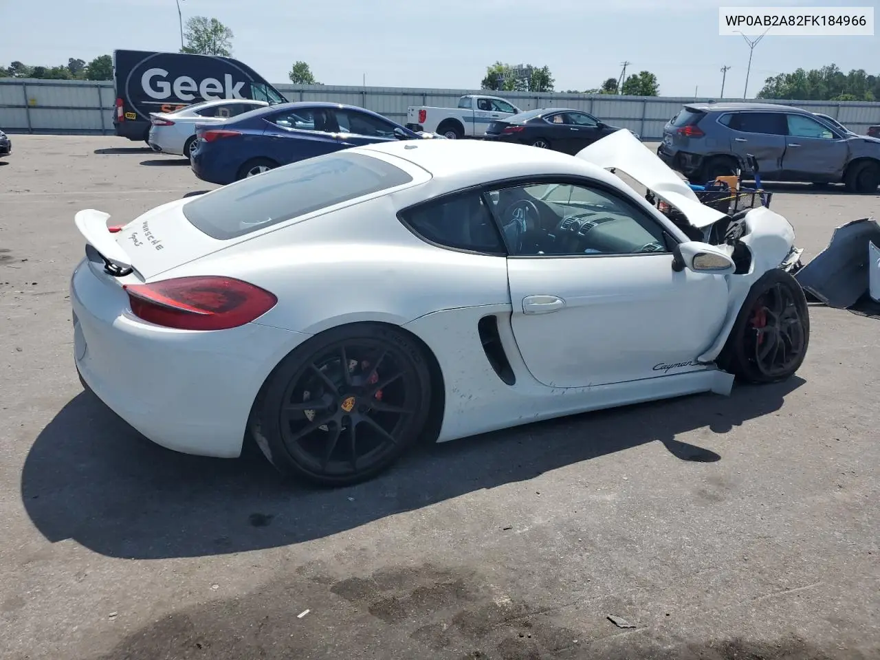 2015 Porsche Cayman S VIN: WP0AB2A82FK184966 Lot: 55019115