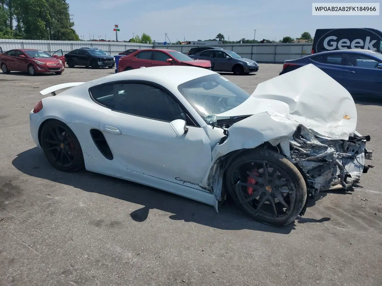 2015 Porsche Cayman S VIN: WP0AB2A82FK184966 Lot: 55019115