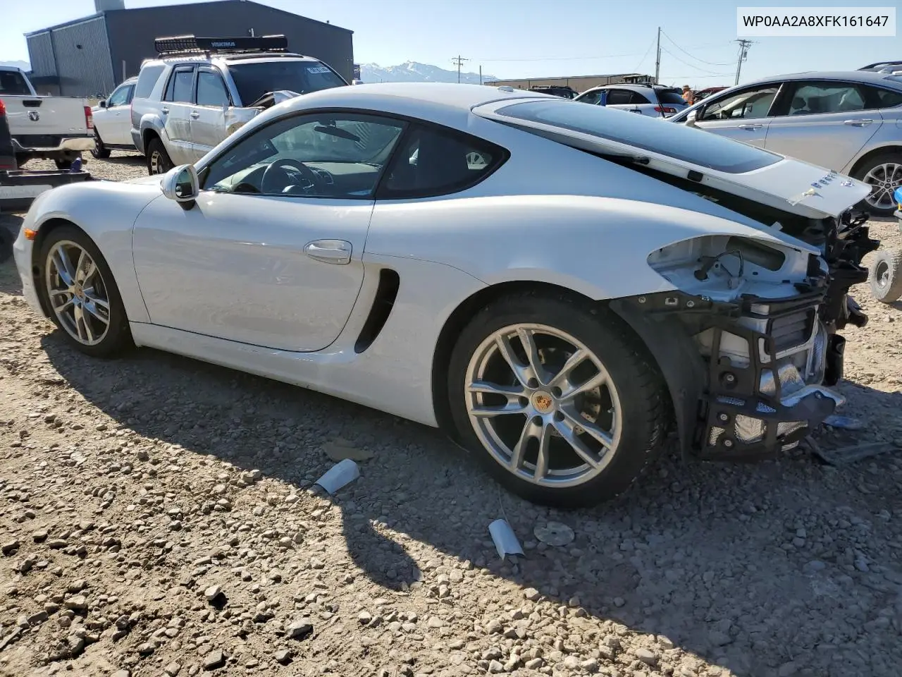 2015 Porsche Cayman VIN: WP0AA2A8XFK161647 Lot: 56218445