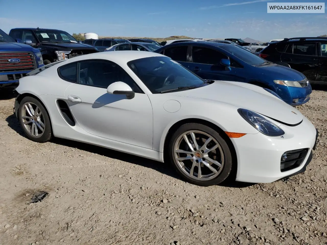 2015 Porsche Cayman VIN: WP0AA2A8XFK161647 Lot: 56218445