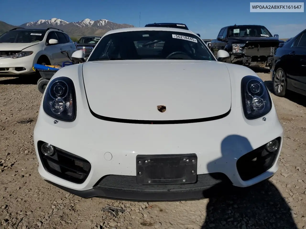 2015 Porsche Cayman VIN: WP0AA2A8XFK161647 Lot: 56218445