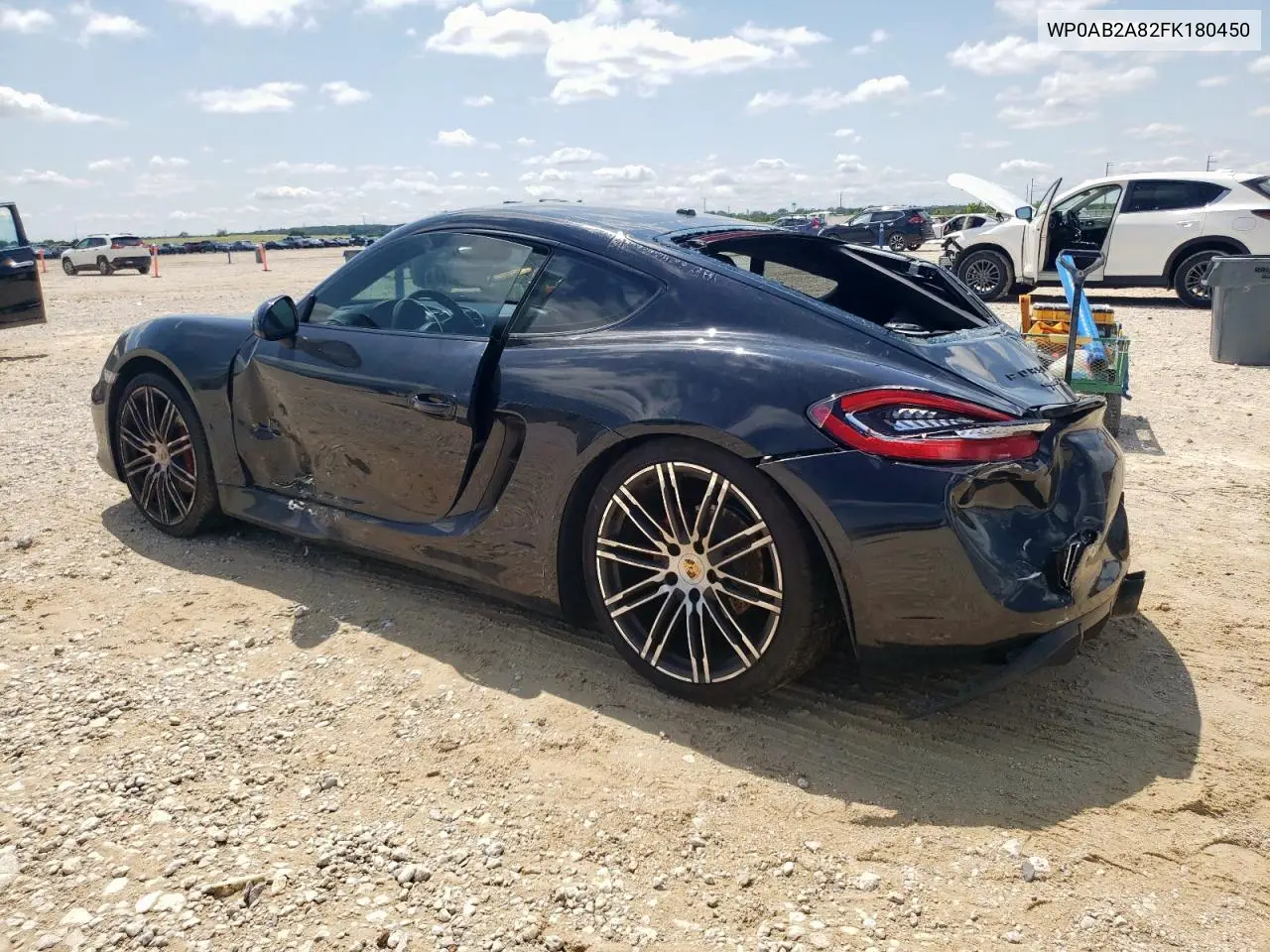 2015 Porsche Cayman S VIN: WP0AB2A82FK180450 Lot: 58814175