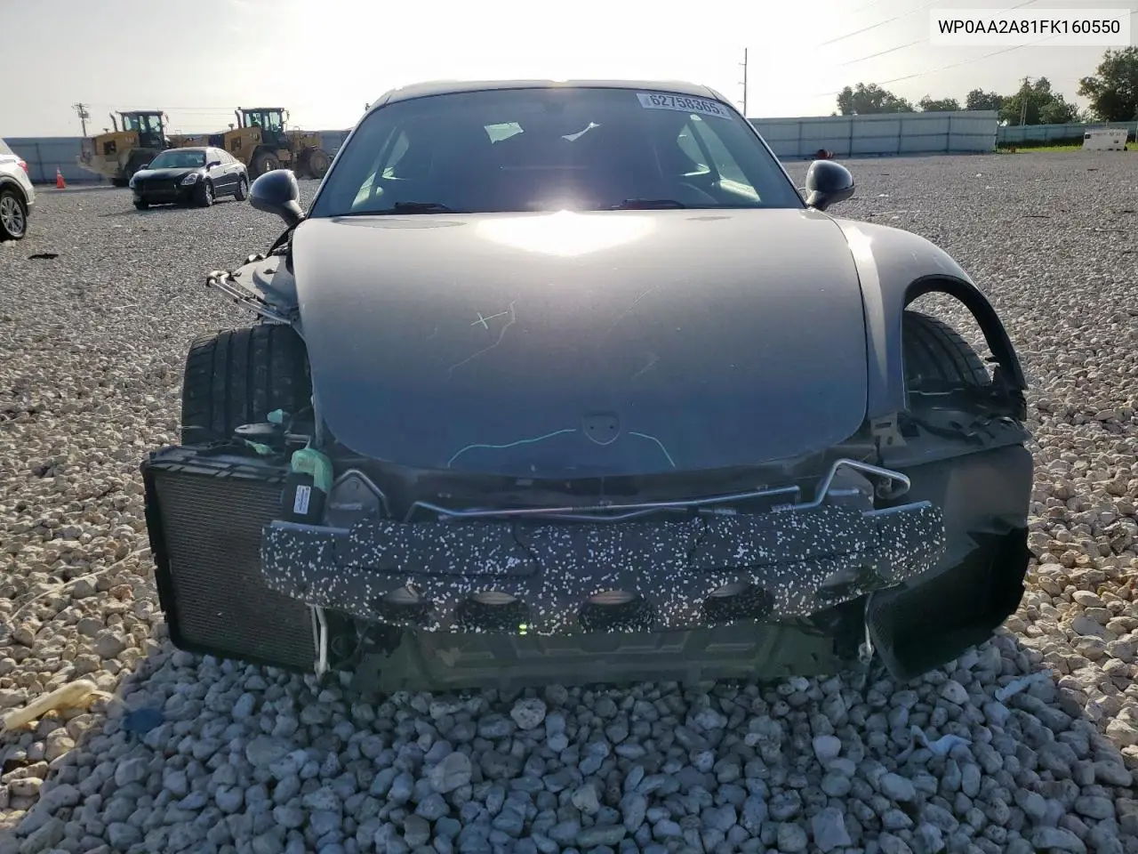 2015 Porsche Cayman VIN: WP0AA2A81FK160550 Lot: 62758365