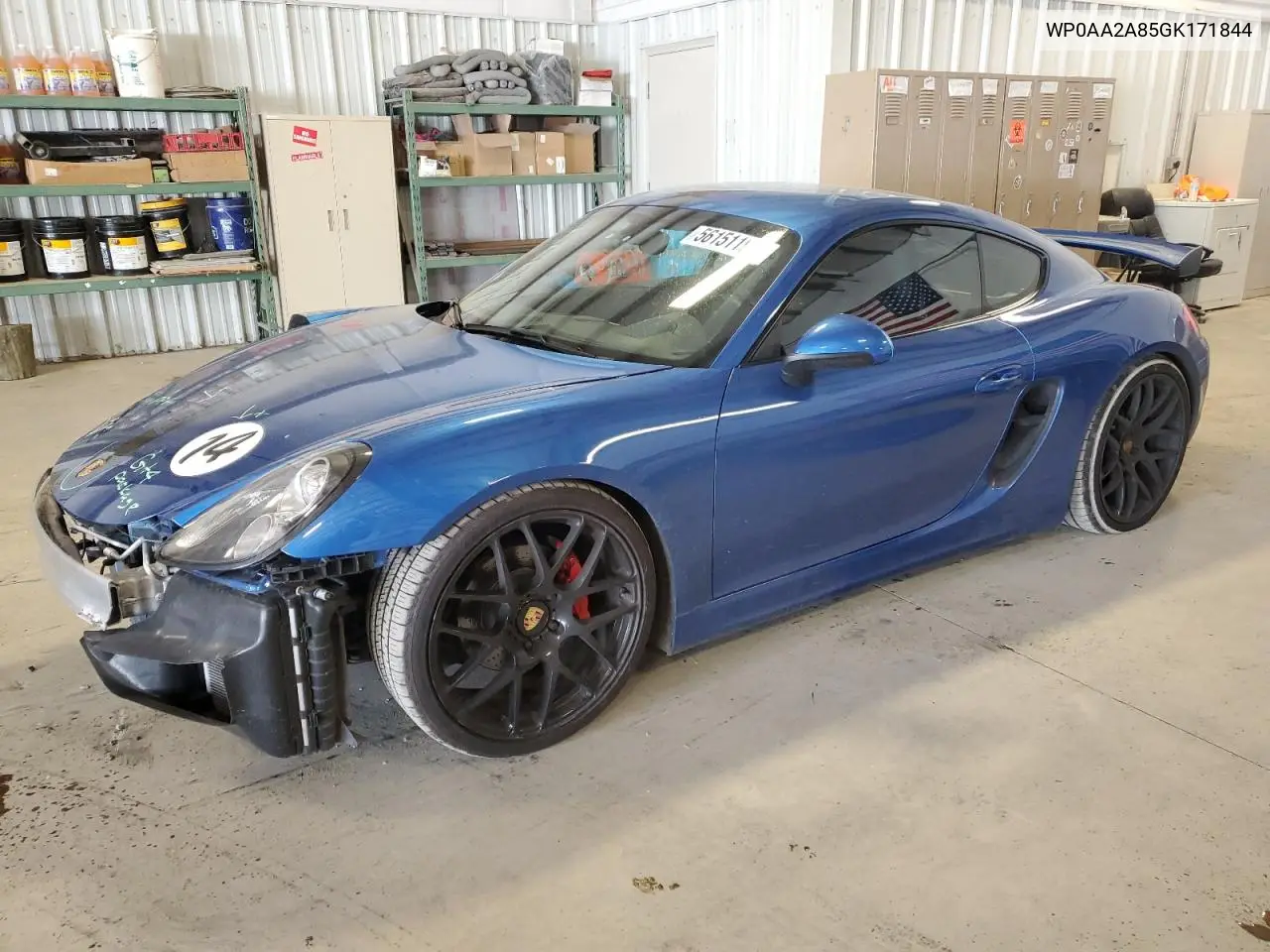 2016 Porsche Cayman VIN: WP0AA2A85GK171844 Lot: 56151195
