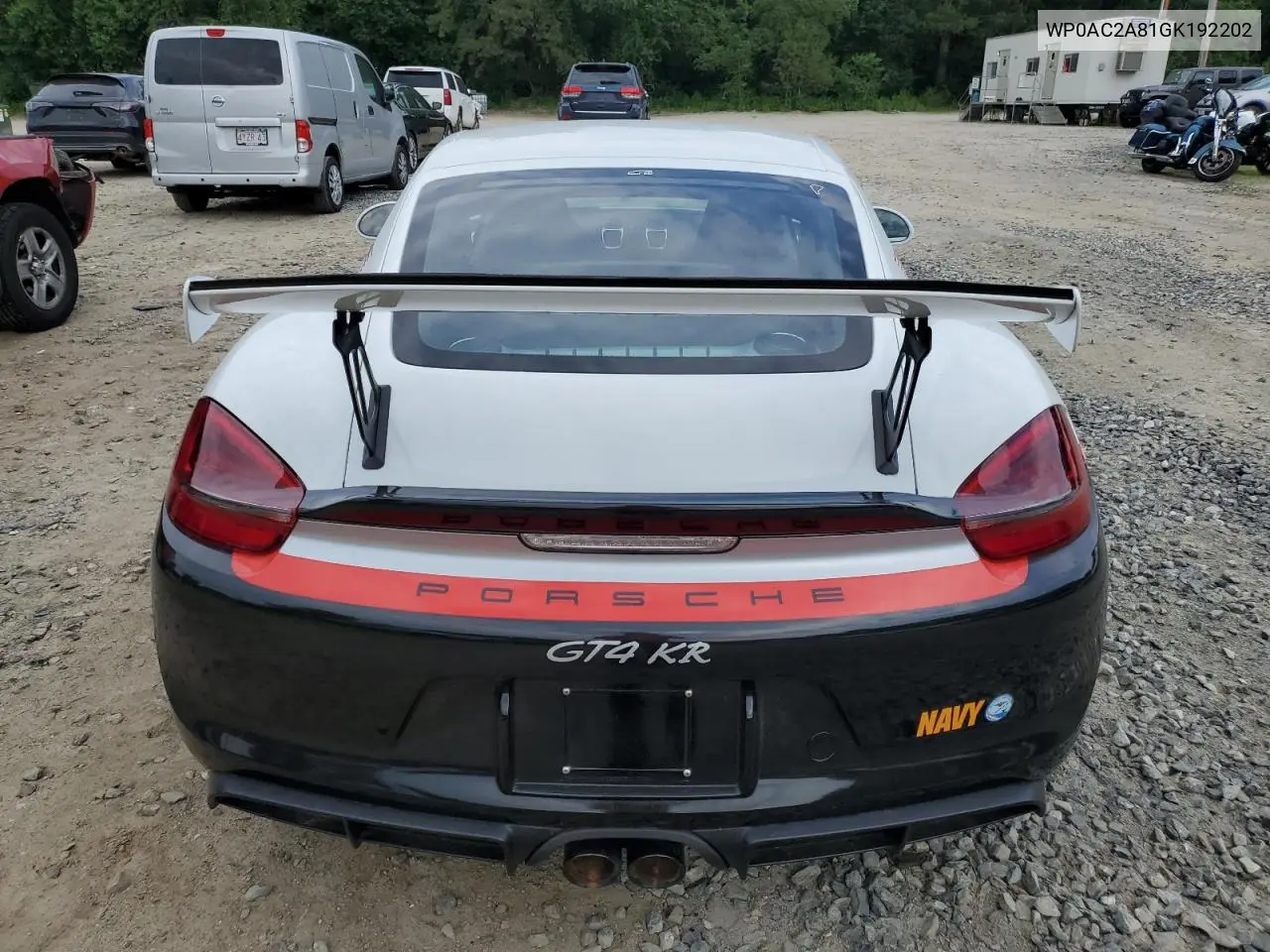 2016 Porsche Cayman Gt4 VIN: WP0AC2A81GK192202 Lot: 61072265