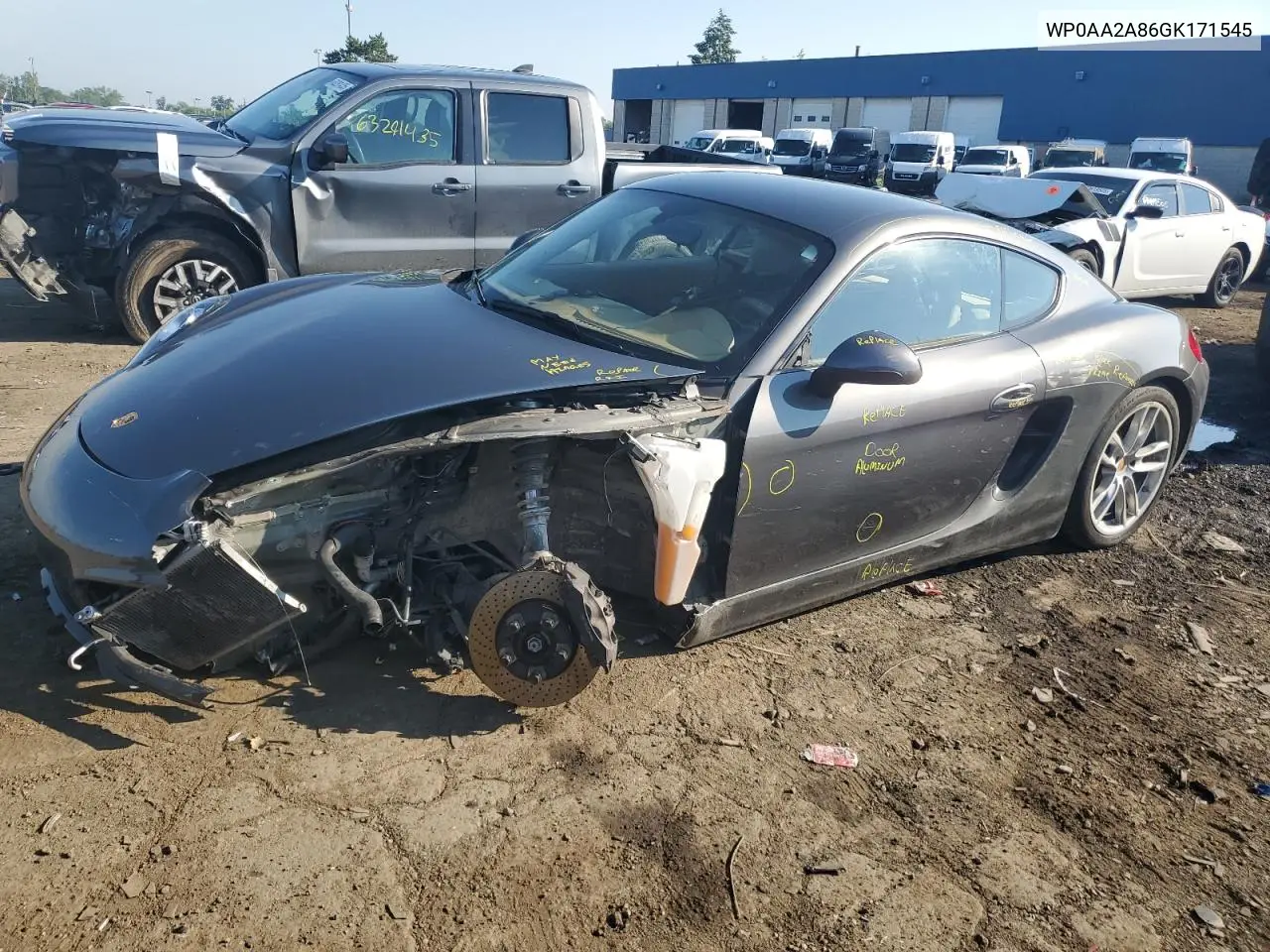 2016 Porsche Cayman VIN: WP0AA2A86GK171545 Lot: 62690385