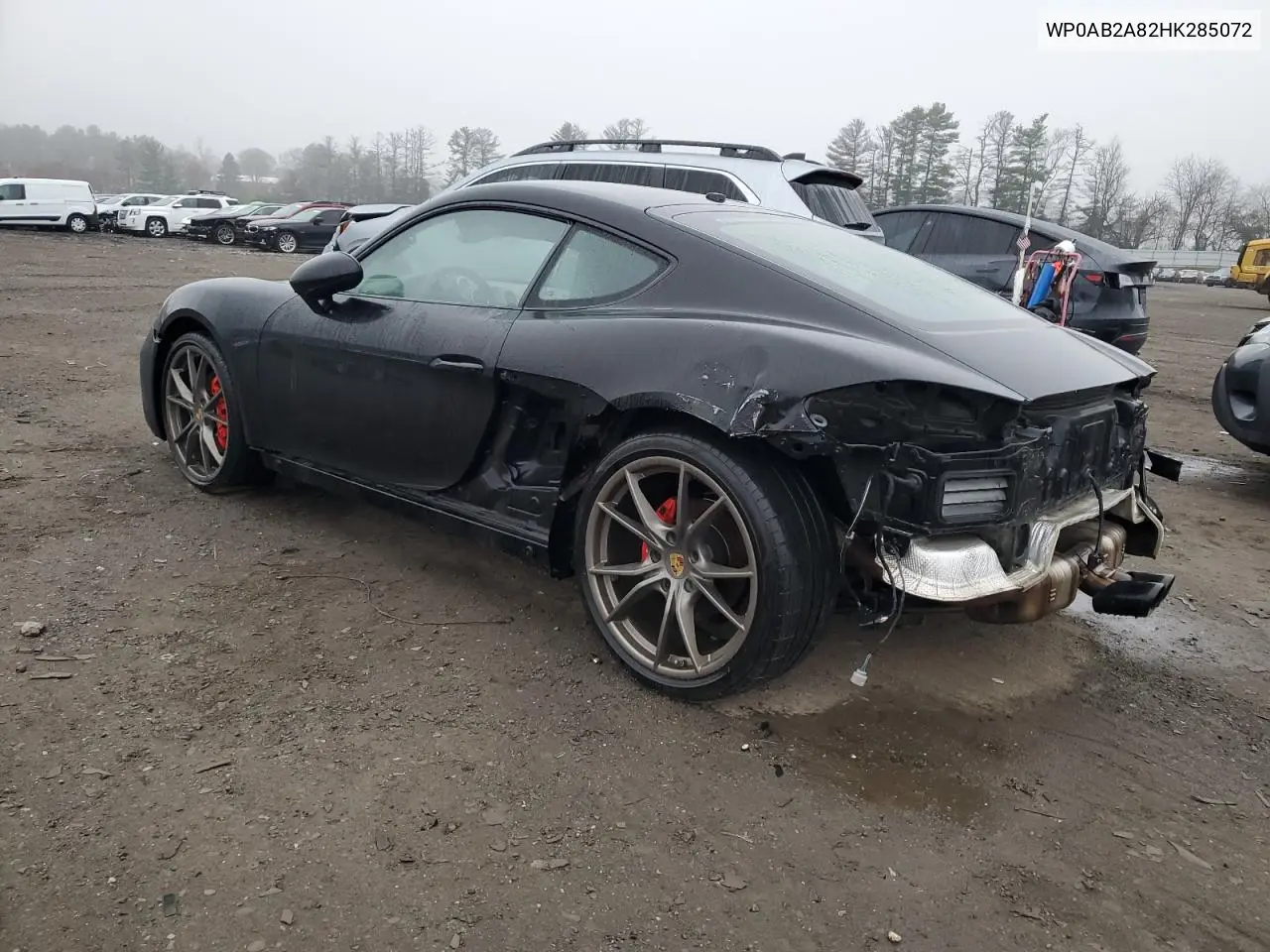 2017 Porsche Cayman S VIN: WP0AB2A82HK285072 Lot: 50820365