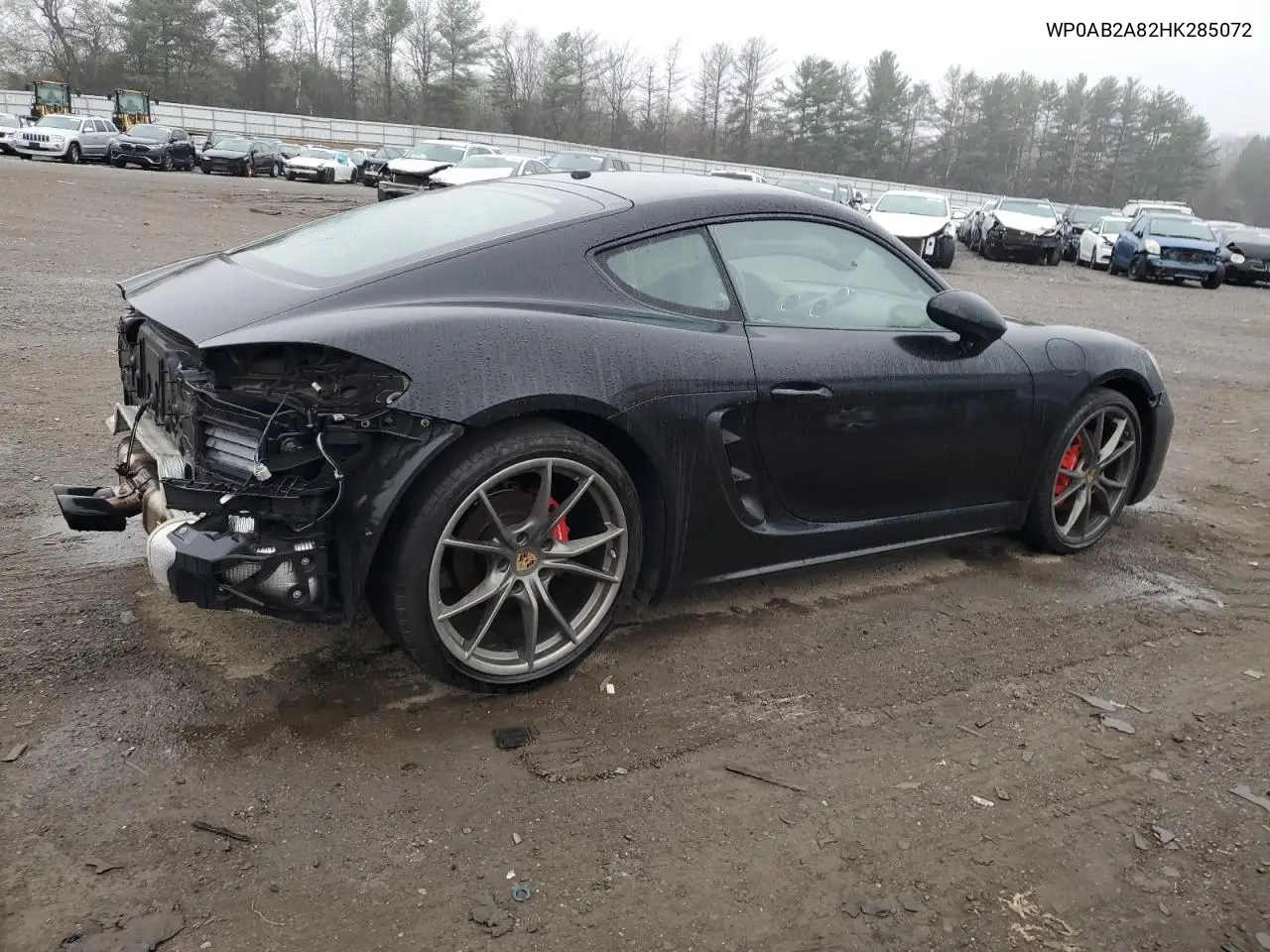 2017 Porsche Cayman S VIN: WP0AB2A82HK285072 Lot: 50820365