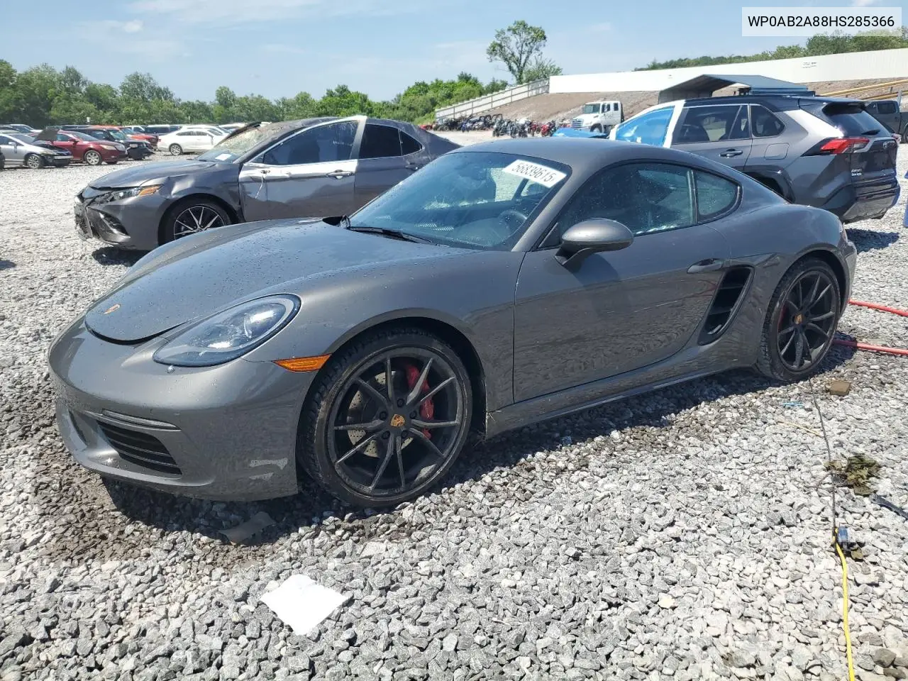 2017 Porsche Cayman S VIN: WP0AB2A88HS285366 Lot: 56839615