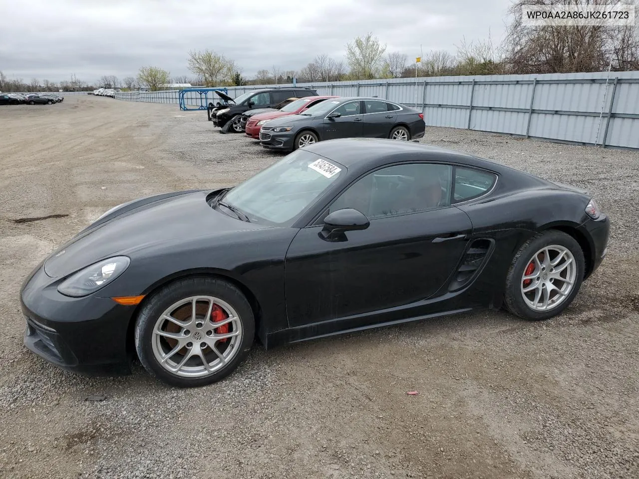 2018 Porsche Cayman VIN: WP0AA2A86JK261723 Lot: 52457584