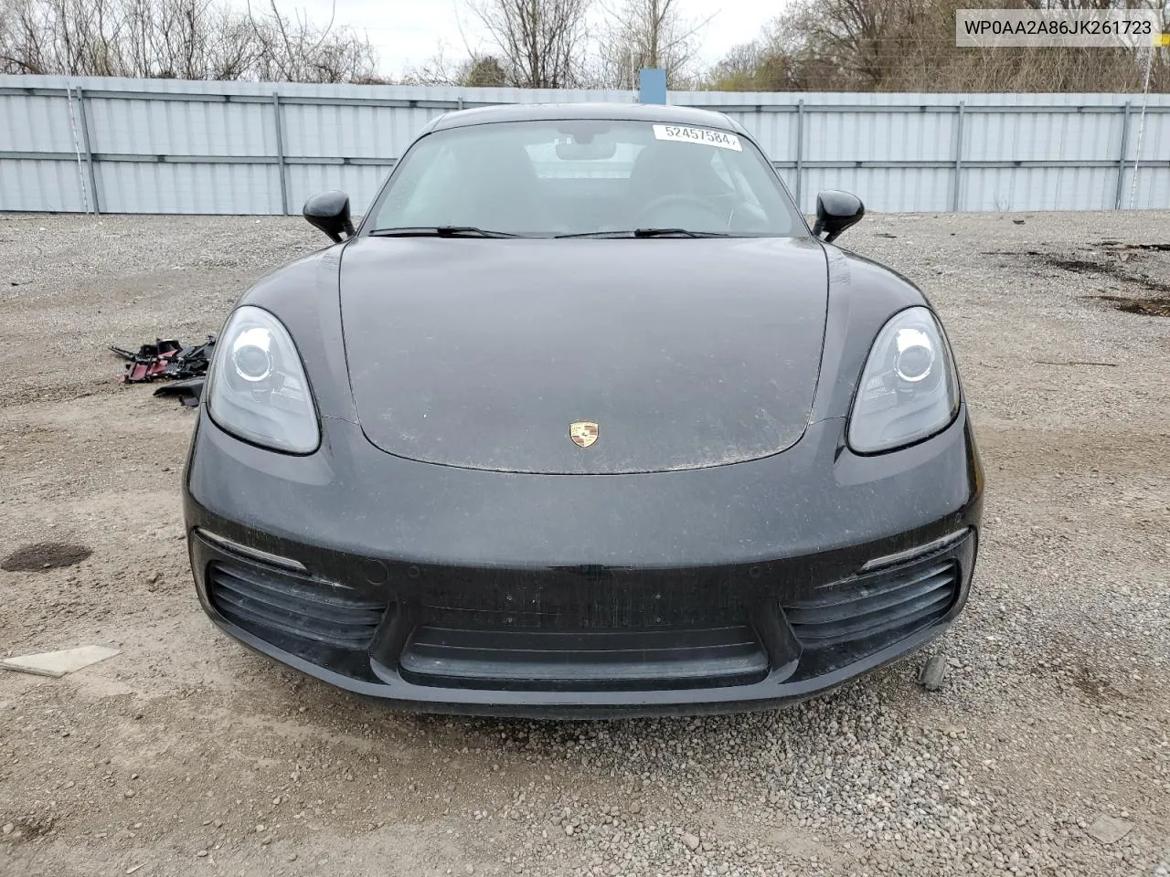 2018 Porsche Cayman VIN: WP0AA2A86JK261723 Lot: 52457584