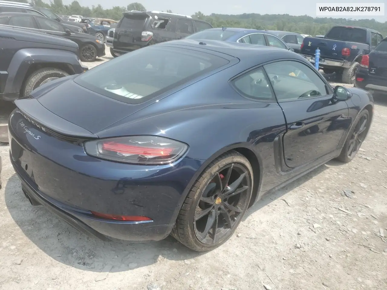 2018 Porsche Cayman S VIN: WP0AB2A82JK278791 Lot: 58435045
