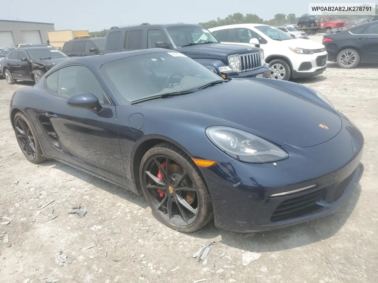 2018 Porsche Cayman S VIN: WP0AB2A82JK278791 Lot: 58435045