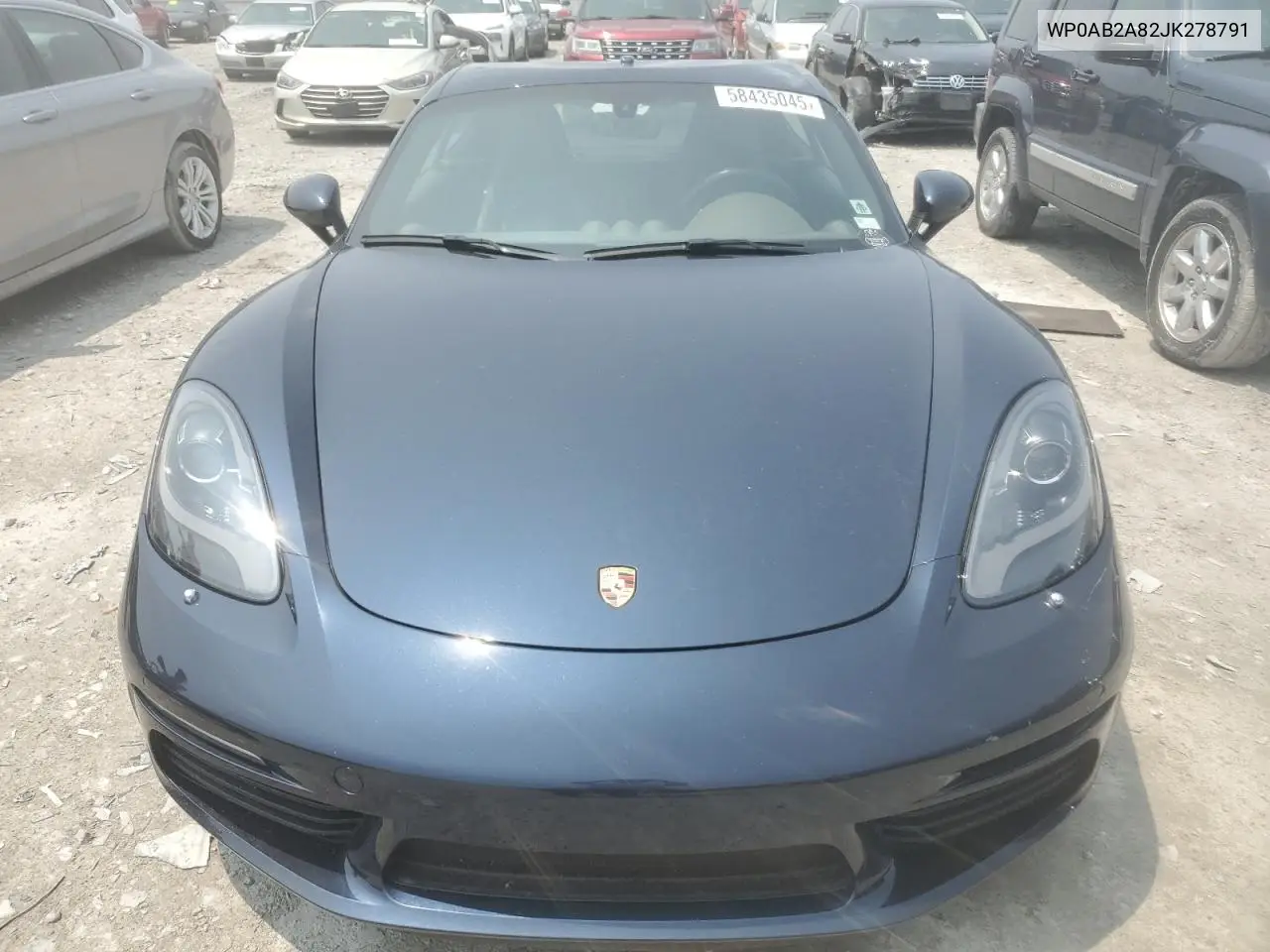 2018 Porsche Cayman S VIN: WP0AB2A82JK278791 Lot: 58435045