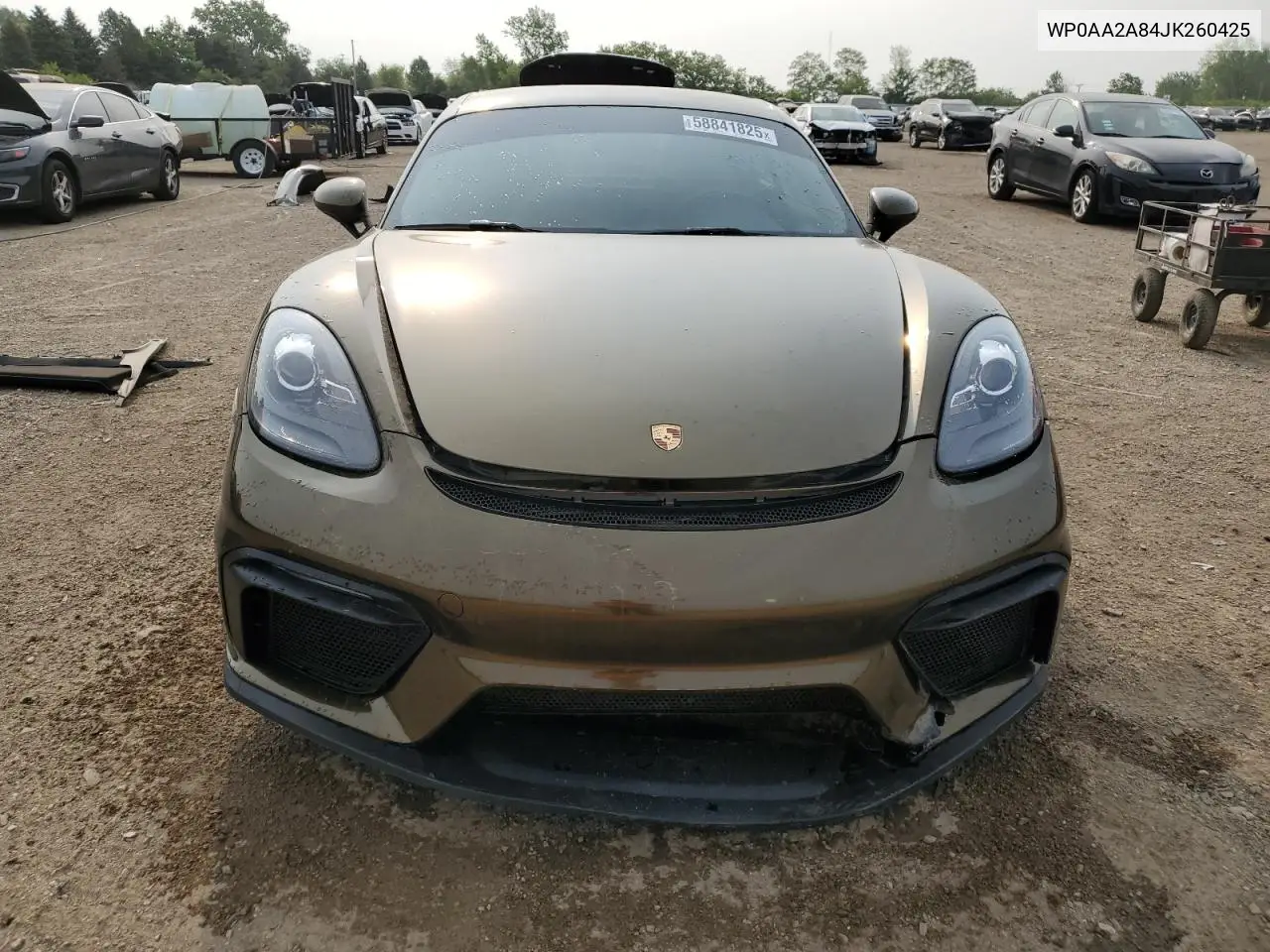 2018 Porsche Cayman VIN: WP0AA2A84JK260425 Lot: 58841825