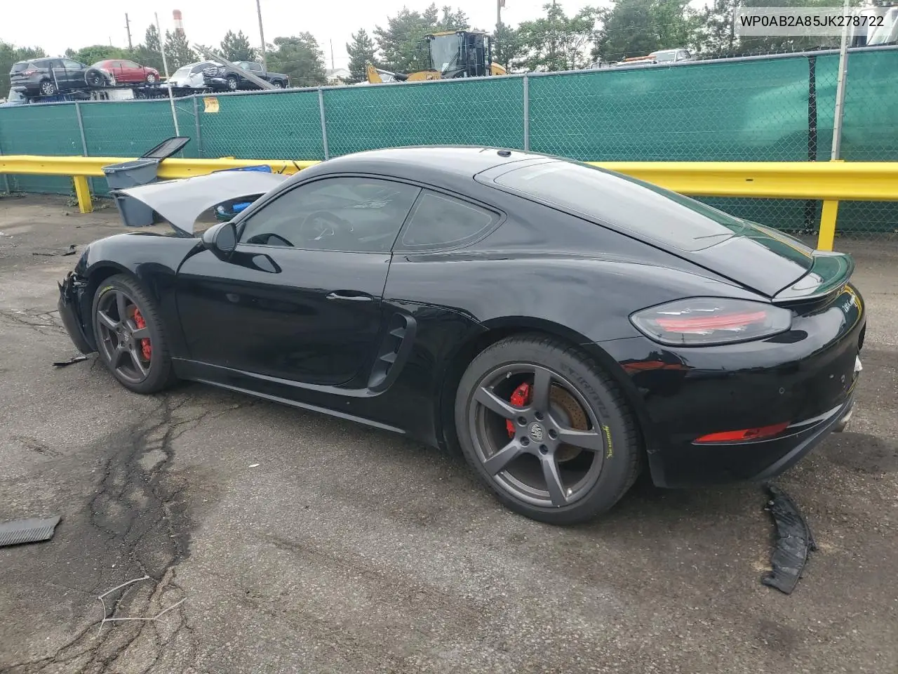 2018 Porsche Cayman S VIN: WP0AB2A85JK278722 Lot: 59397795