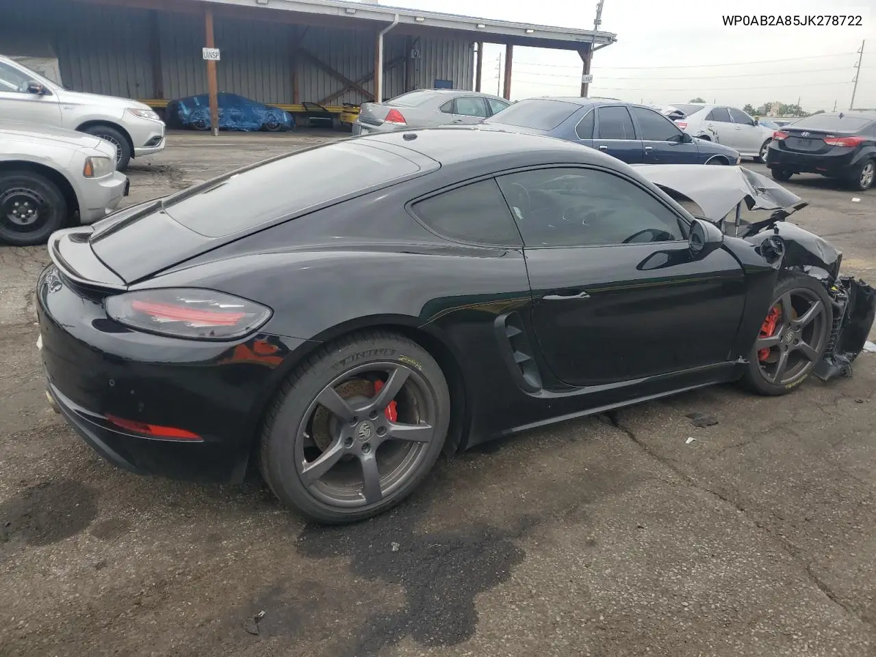 2018 Porsche Cayman S VIN: WP0AB2A85JK278722 Lot: 59397795