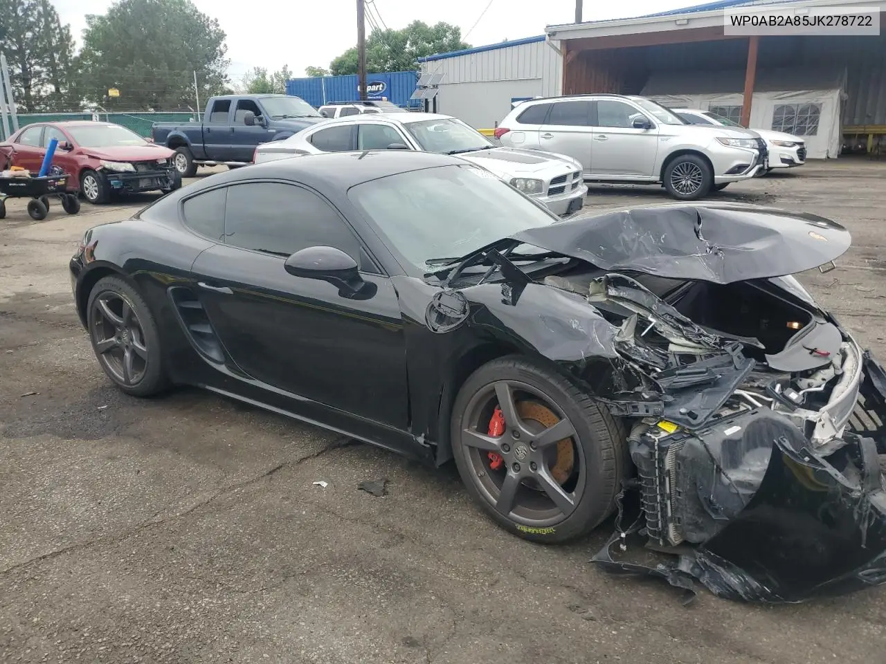 2018 Porsche Cayman S VIN: WP0AB2A85JK278722 Lot: 59397795