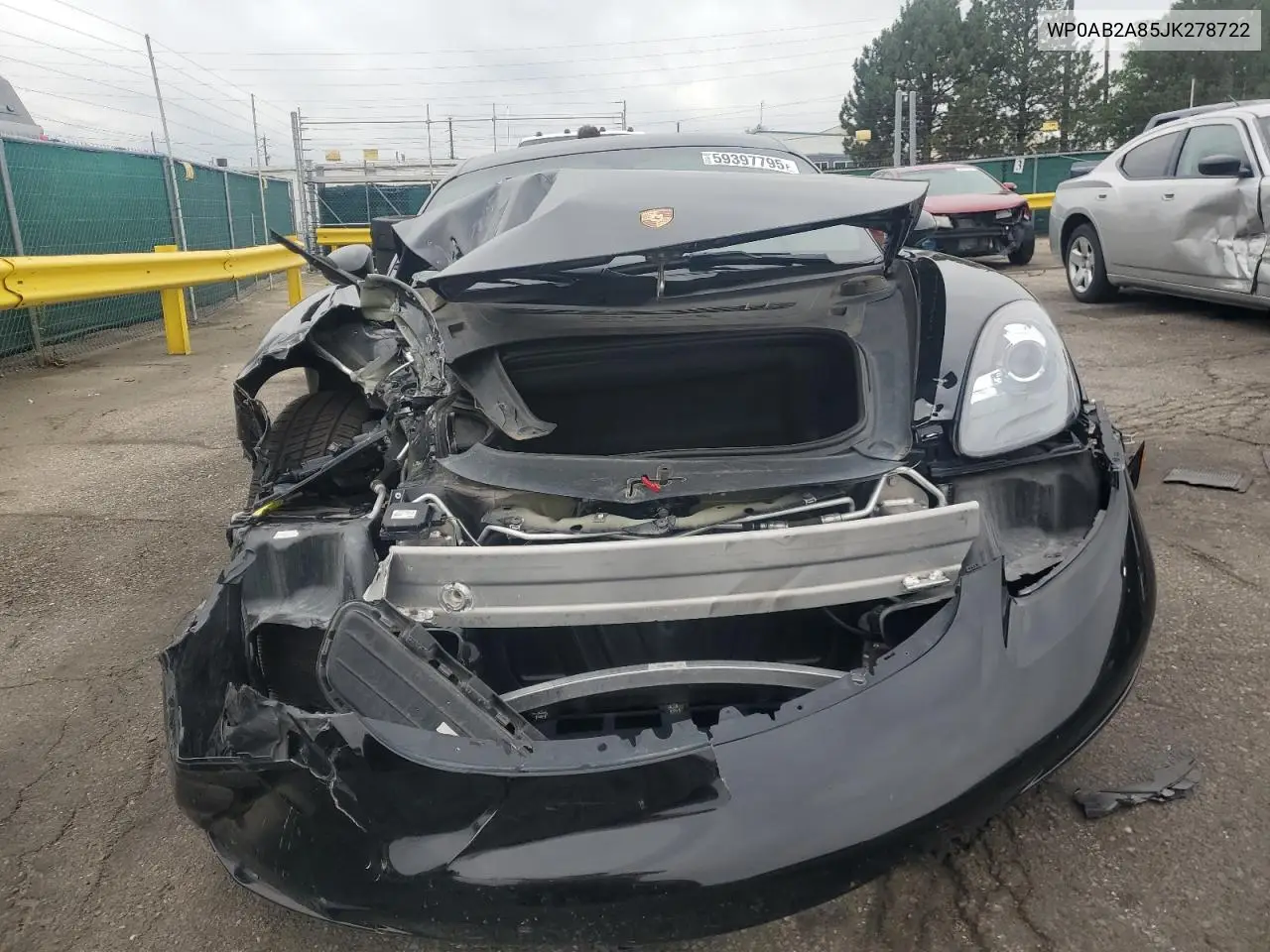 2018 Porsche Cayman S VIN: WP0AB2A85JK278722 Lot: 59397795