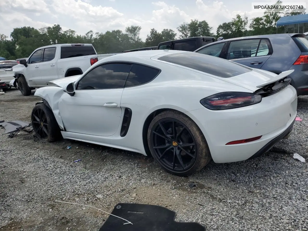 2018 Porsche Cayman VIN: WP0AA2A87JK260743 Lot: 59769305