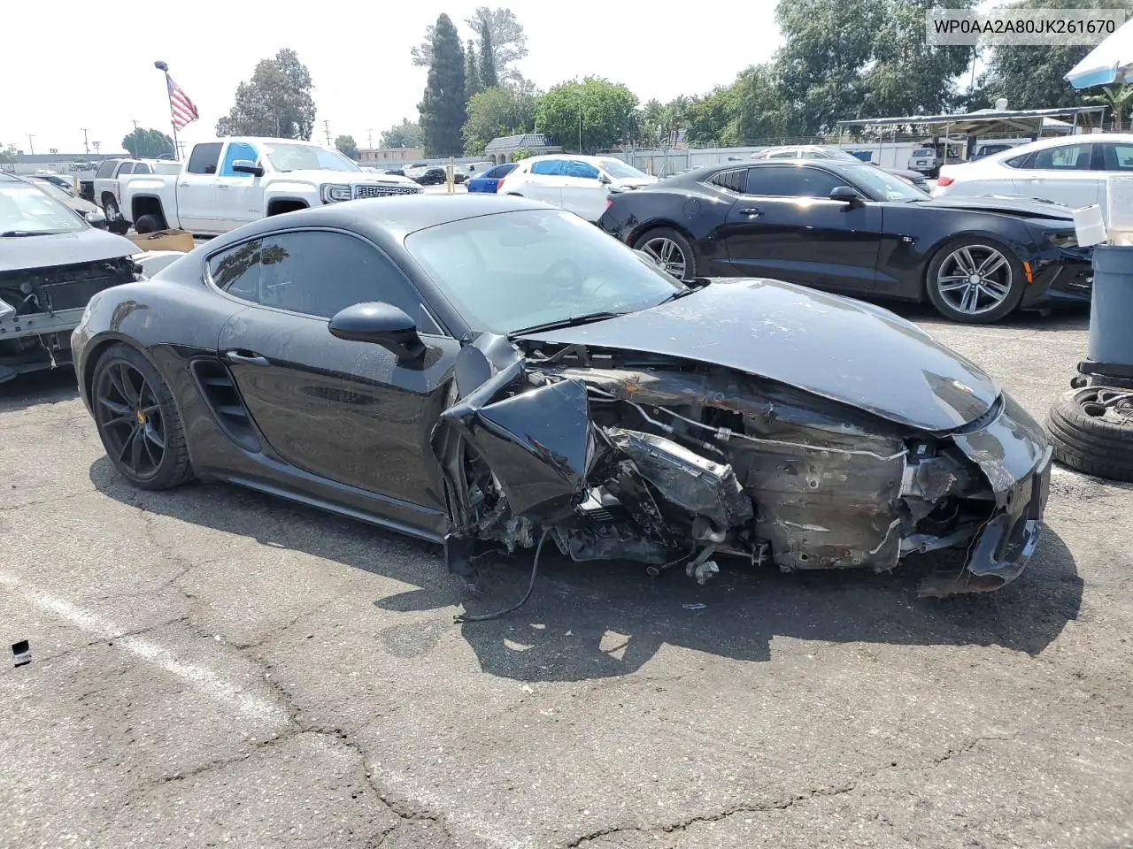2018 Porsche Cayman VIN: WP0AA2A80JK261670 Lot: 60250575