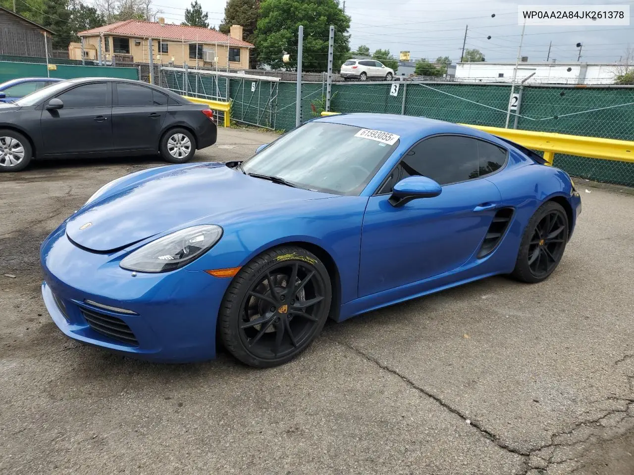 2018 Porsche Cayman VIN: WP0AA2A84JK261378 Lot: 61593055