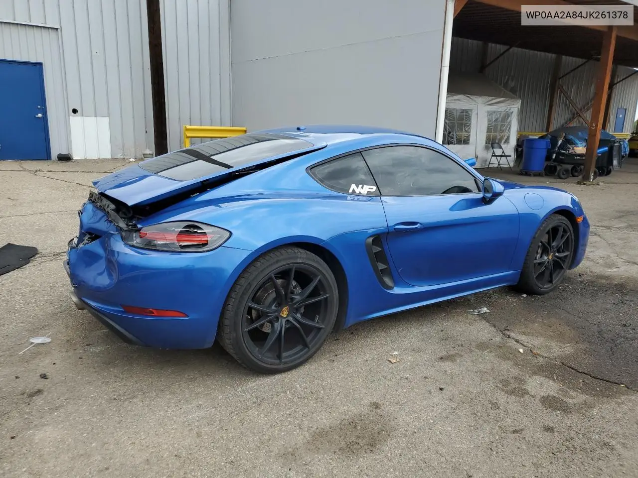 2018 Porsche Cayman VIN: WP0AA2A84JK261378 Lot: 61593055