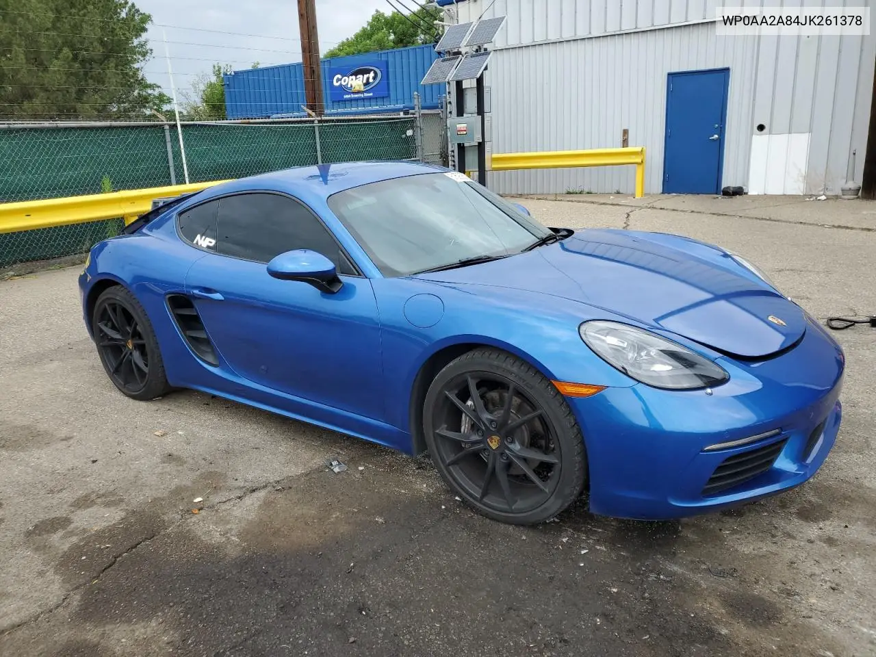 2018 Porsche Cayman VIN: WP0AA2A84JK261378 Lot: 61593055