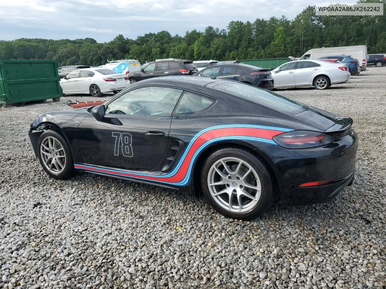 2018 Porsche Cayman VIN: WP0AA2A86JK262242 Lot: 62645915
