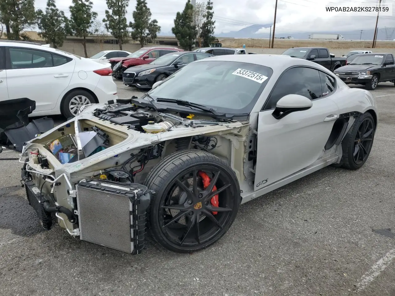 2019 Porsche Cayman S VIN: WP0AB2A82KS278159 Lot: 53372515