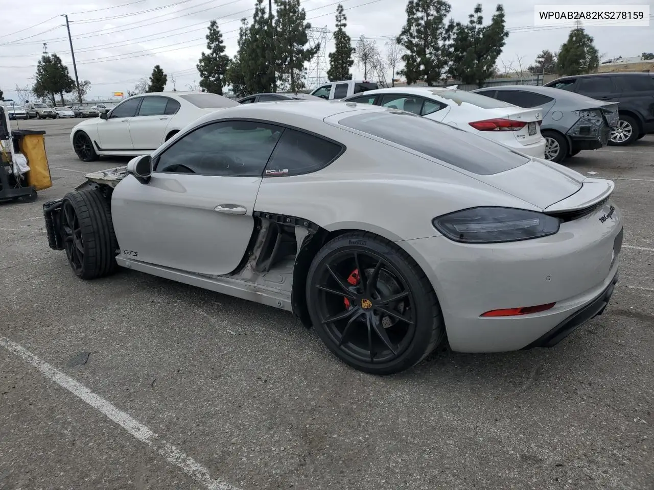 2019 Porsche Cayman S VIN: WP0AB2A82KS278159 Lot: 53372515