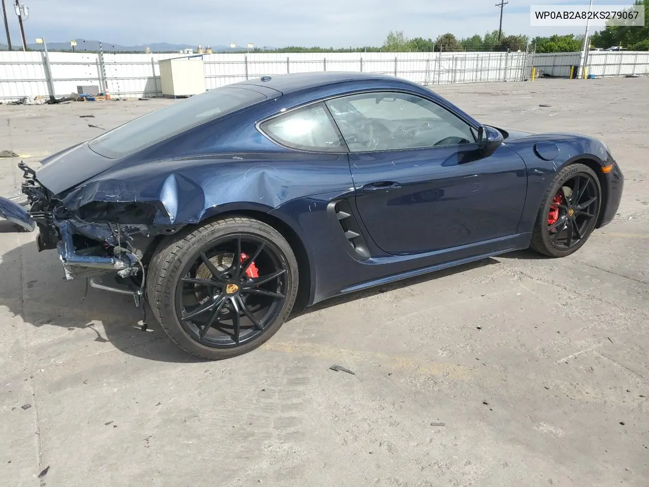 2019 Porsche Cayman S VIN: WP0AB2A82KS279067 Lot: 56923935