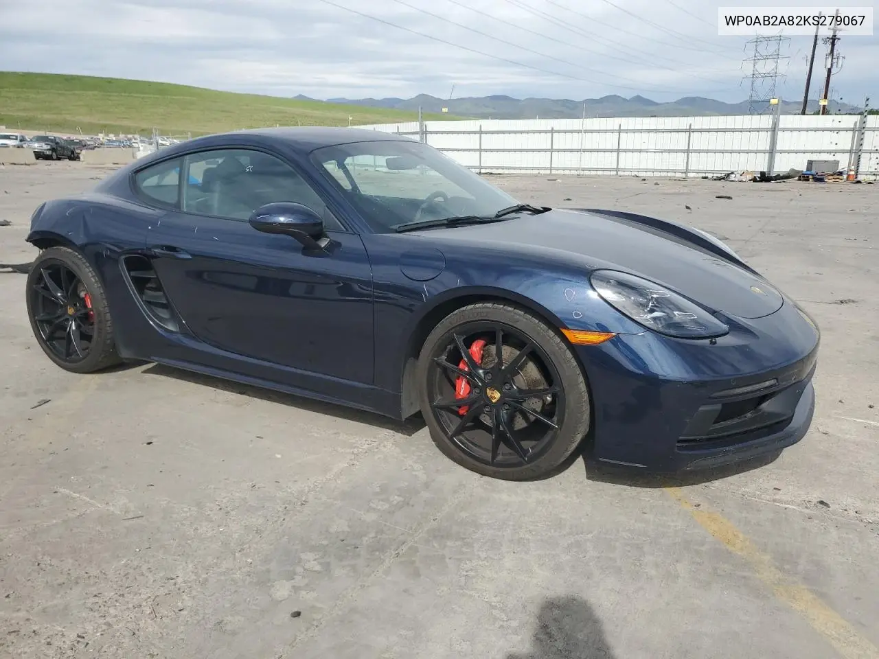 2019 Porsche Cayman S VIN: WP0AB2A82KS279067 Lot: 56923935
