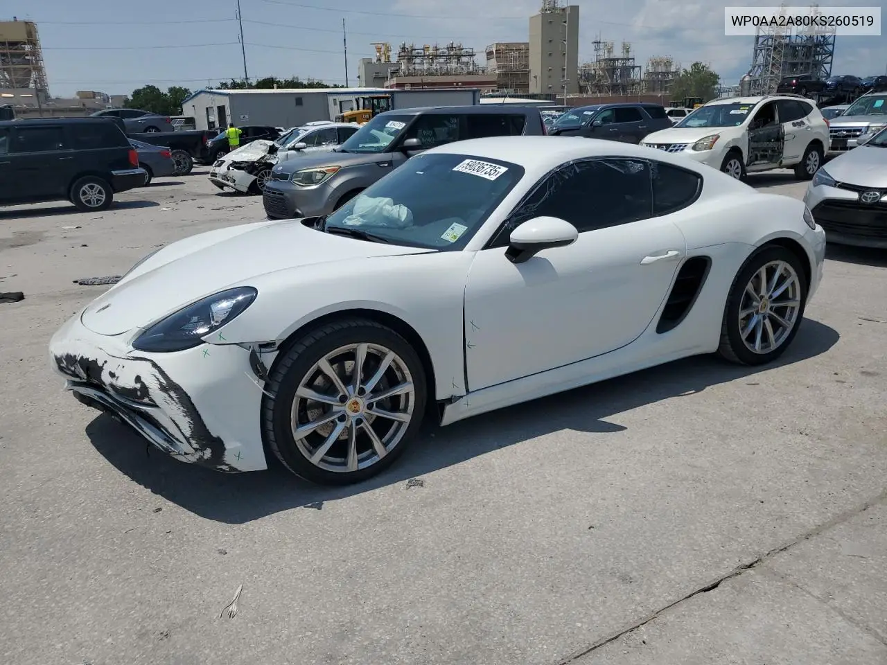 2019 Porsche Cayman Base VIN: WP0AA2A80KS260519 Lot: 59036735