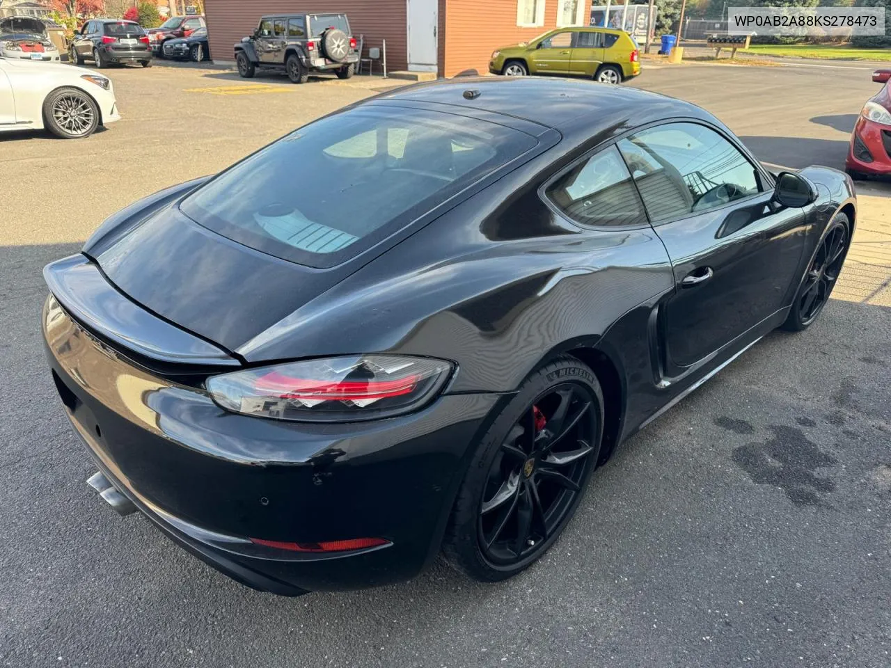 2019 Porsche Cayman S VIN: WP0AB2A88KS278473 Lot: 77811294