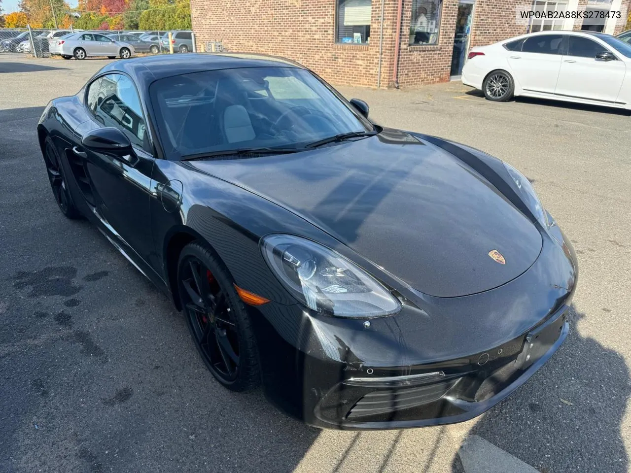 2019 Porsche Cayman S VIN: WP0AB2A88KS278473 Lot: 77811294