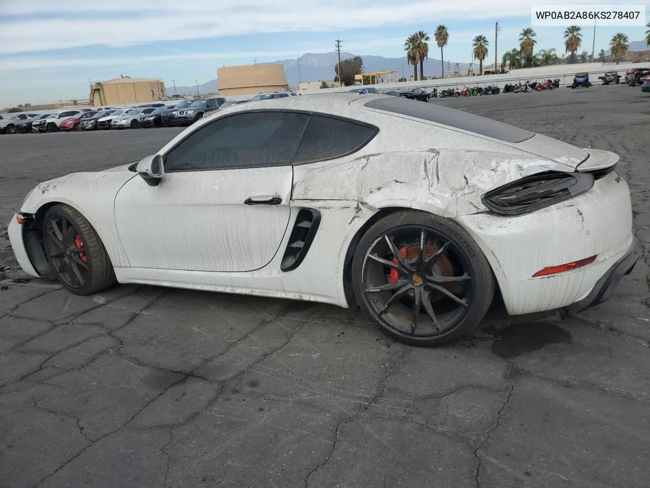 2019 Porsche Cayman S VIN: WP0AB2A86KS278407 Lot: 86694674