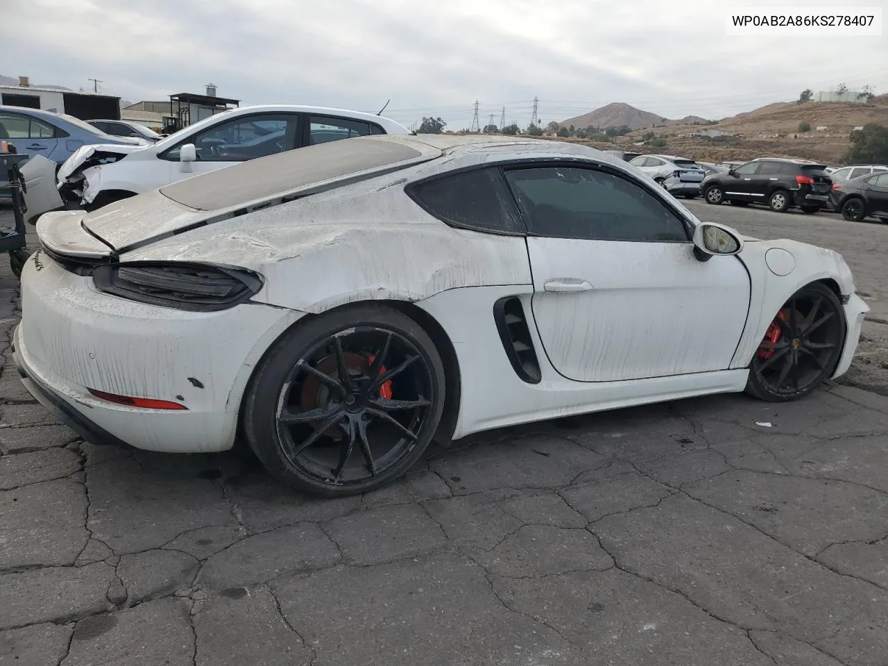2019 Porsche Cayman S VIN: WP0AB2A86KS278407 Lot: 86694674