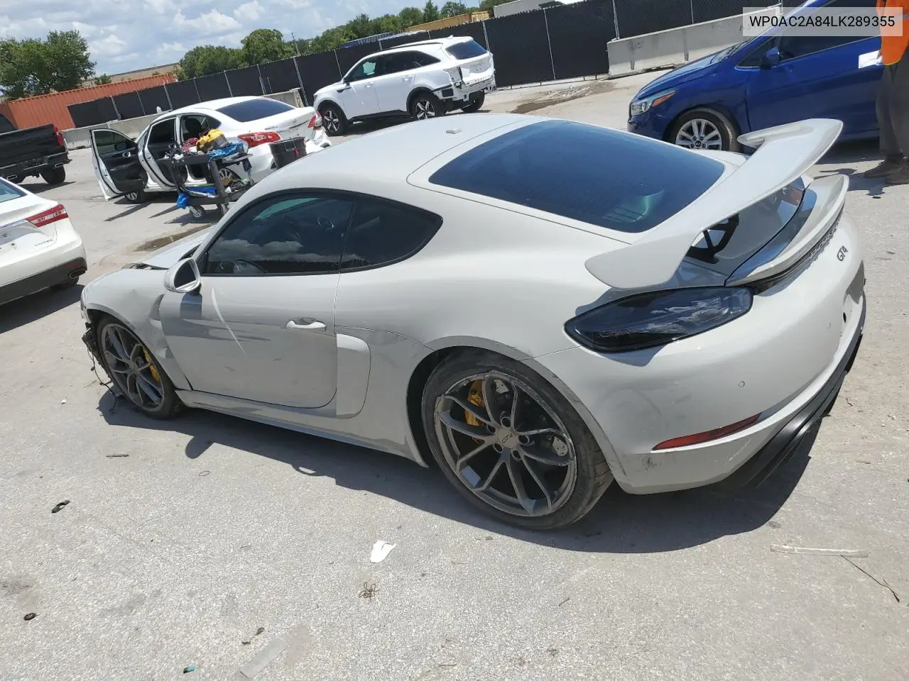 2020 Porsche Cayman Gt4 VIN: WP0AC2A84LK289355 Lot: 61329295