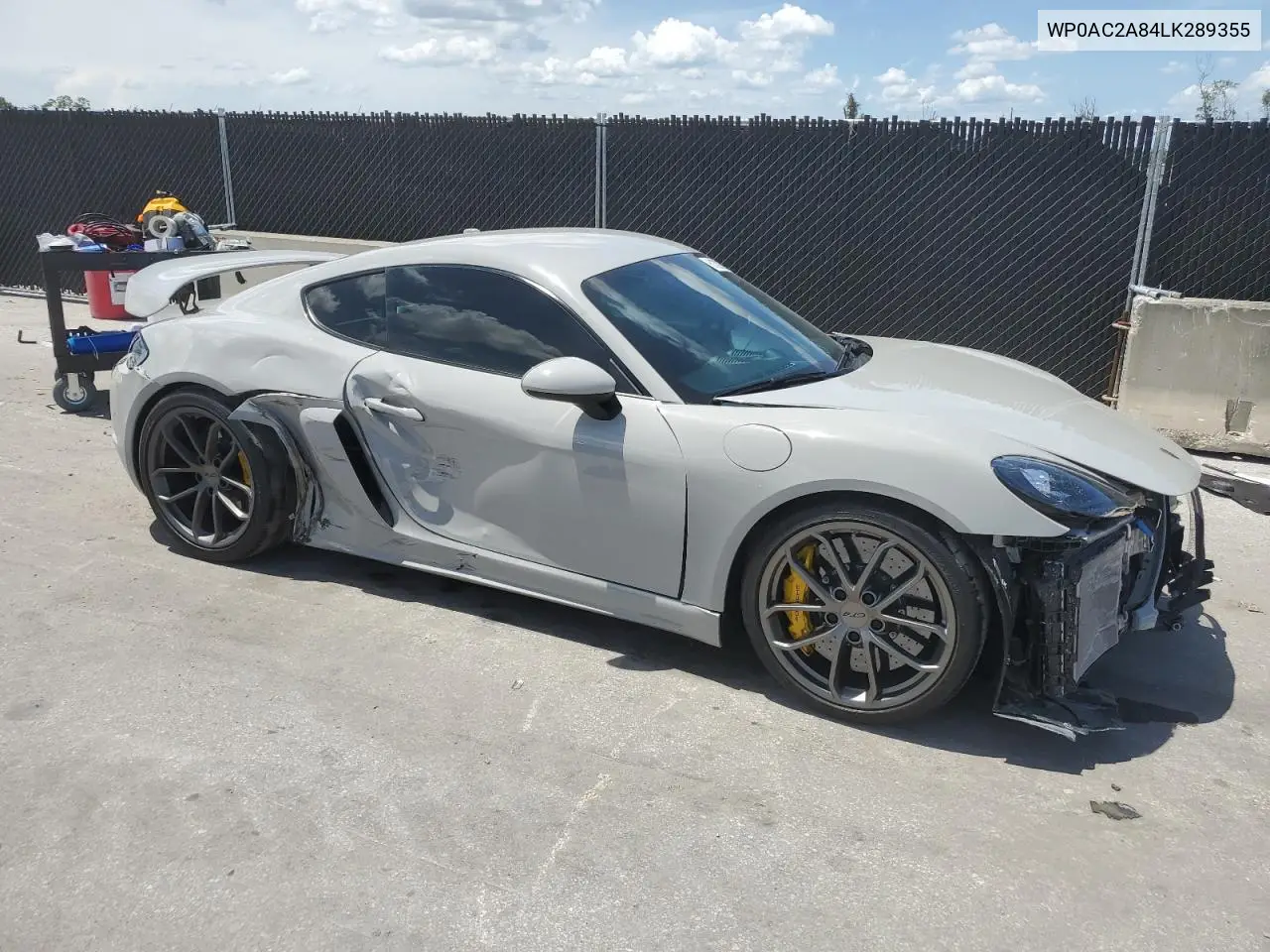 2020 Porsche Cayman Gt4 VIN: WP0AC2A84LK289355 Lot: 61329295