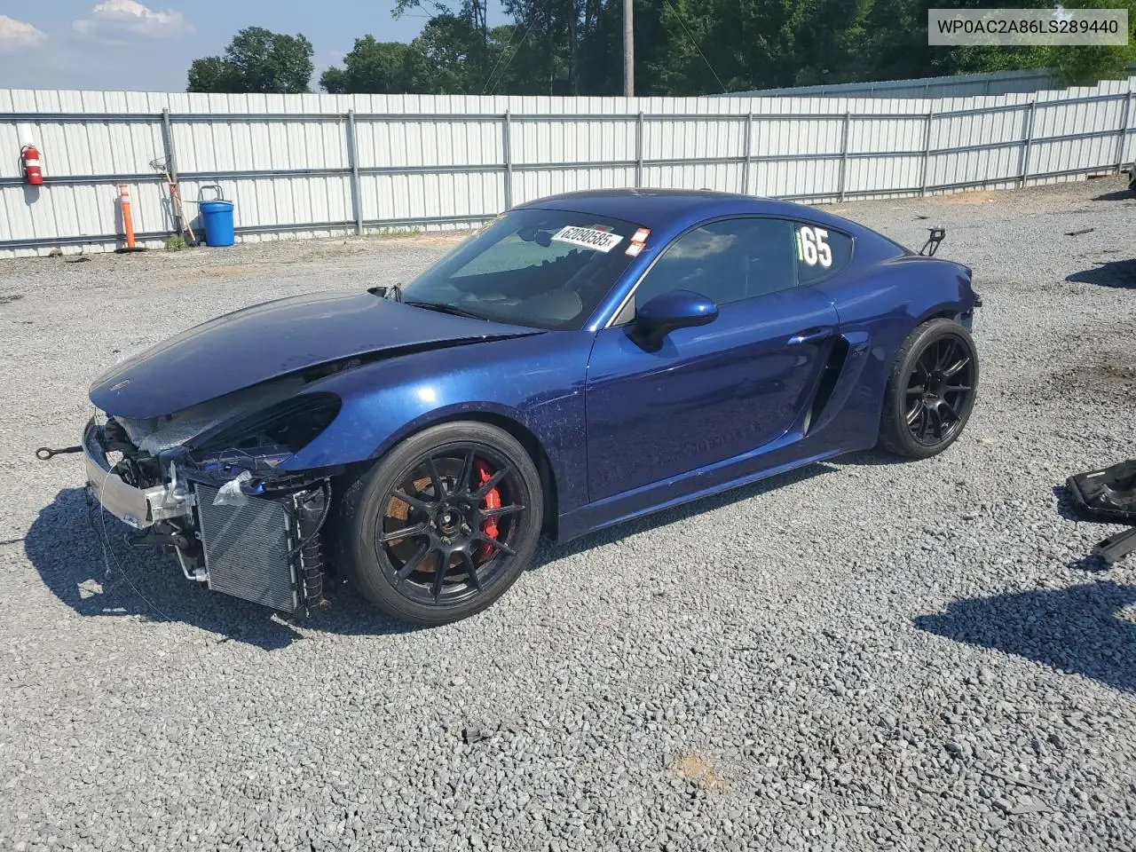 2020 Porsche Cayman Gt4 VIN: WP0AC2A86LS289440 Lot: 62090585