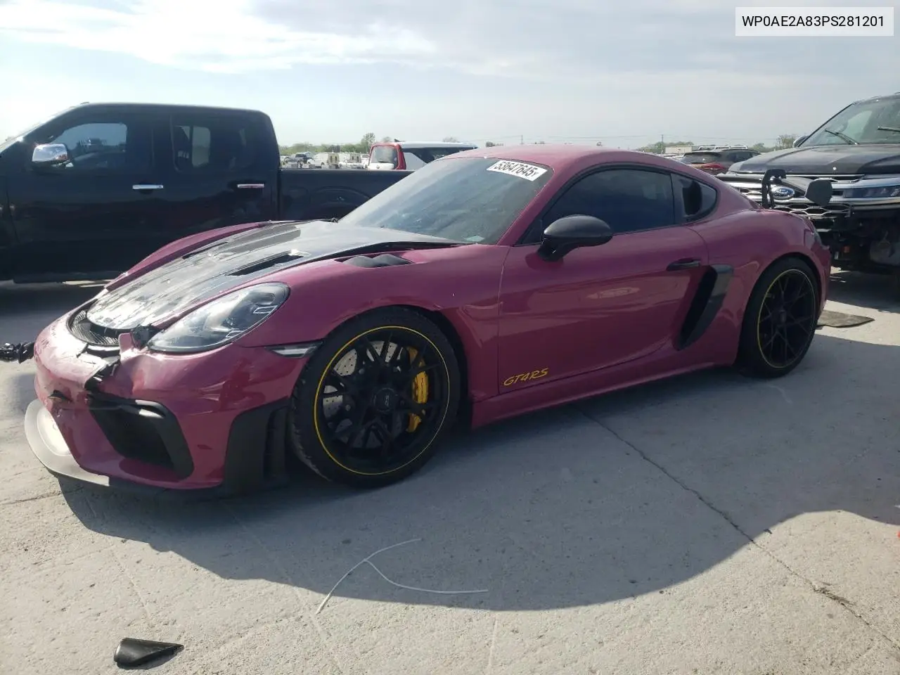 2023 Porsche Cayman Gt4 Rs VIN: WP0AE2A83PS281201 Lot: 53647645